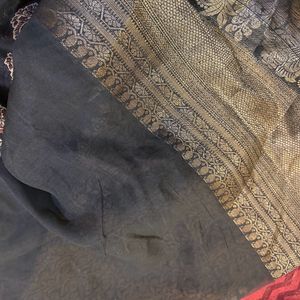 black saree