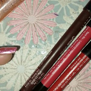 10 Combo Of Lipstick (Lakme+Kiss Matte Lipliner+.)