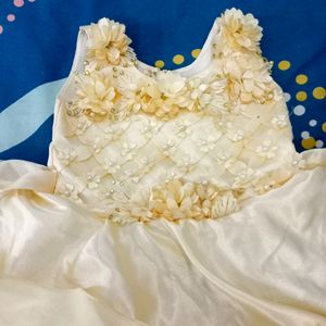 Beautiful Cream Baby Frock