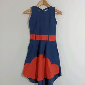 Dark Blue And Pink Dress (Girls)