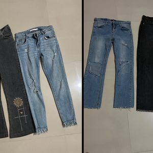 4 Combo Jeans For Girl