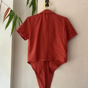 Mango Front Tie Shirt