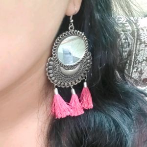 Combo Of 2 Ethnic Jhumke Mirror Earrings✨