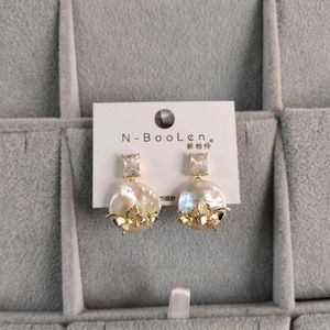 Premium Pearl Butterfly Earrings