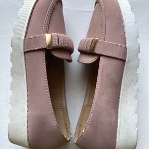 Mast & Harbour Pink Slip On Ballerina For Women