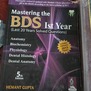 Mastering 1st year Dental Book