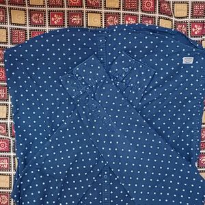 Blue Cotton Shirt Full Sleeves