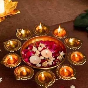 Diwali diya holder decor🌺🌻