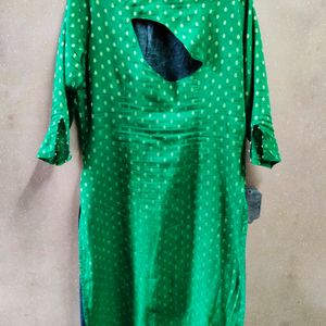 Designer green kurti