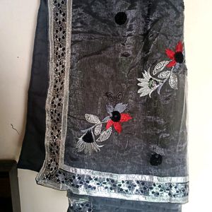 Tissue Black Saree