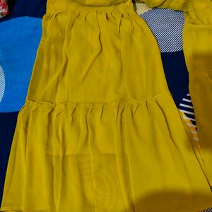 Yellow Sharara Dress