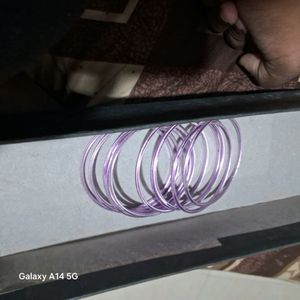 Pack Of 10 Bangles Purple