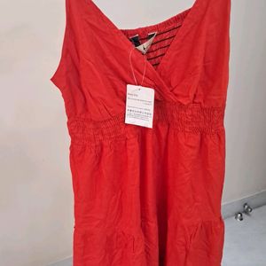 Sexy Red Babydoll Dress For Night / Casual Wear