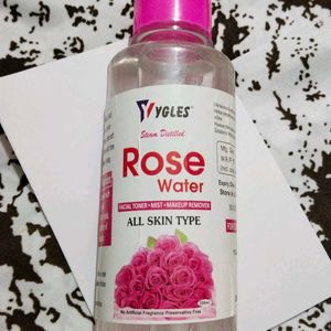 Rosewater, Aloevera Gel, Brush Combo