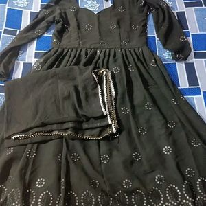 Chikankari Anarkali Kurta With Dupatta