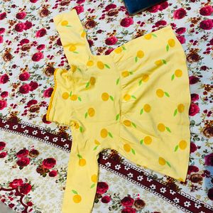 Mustard Yellow Bow Frock