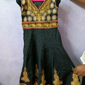 Black Anarkali Kurti Or Kurta