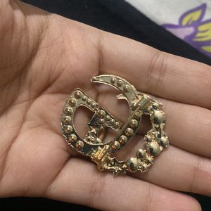 GUCCI STONE STUDDED BROOCH