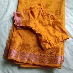 New Saree With Blouse