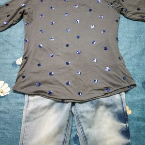 Jeans-Tops Set