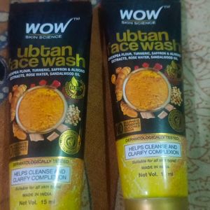 Wow Ubtan Face Wash 15 Ml Pack Of 2