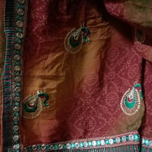 Brown Heavy Pretty Saree