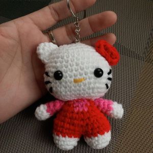 Crochet Hello Kitty And Batman Keychain Combo!!