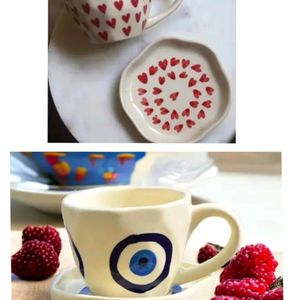 Pinteresty Cups With Plate