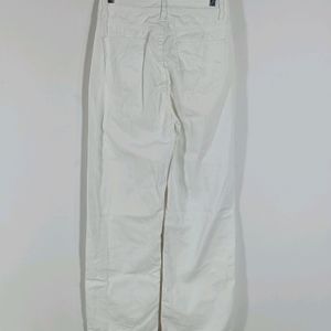 White Plain Casual Jeans (Women)