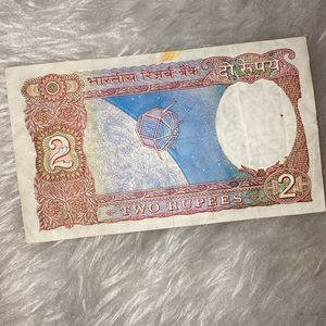 2 Rupees indian Note vintage