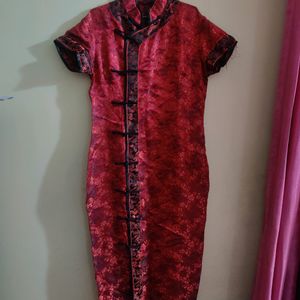 Red Cheongsam (Chinese Dress)