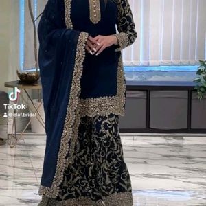 Beautiful Sharara Pakistani set  All Size