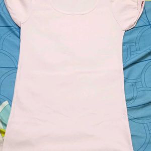 Half Sleeves Pink Top