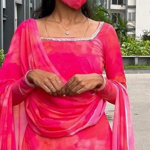 Pink kurti set❤️