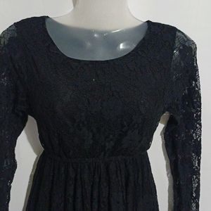 VERY PRETTY BLACK NET FROCK