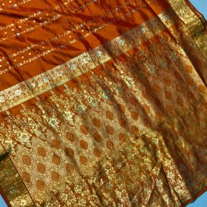 Orange Colour Pure Kanchi Pattu Saree