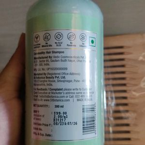 St.Botanica Tea Tree Shampoo & Wooden Comb Combo