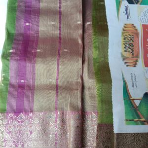 Embroidery Pattu Saree