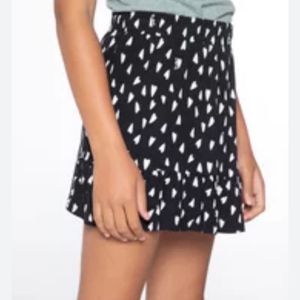 Women Black And White Skirt