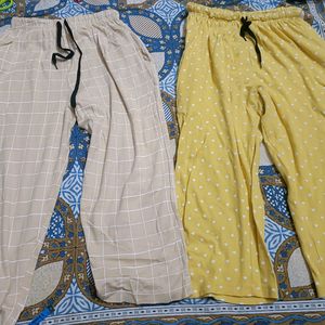 Combo Of Daily Use Cotton Blend Capris In 34 Waist