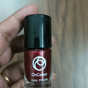 Oriflame On Colour Cherry Burgundy Nail Polish