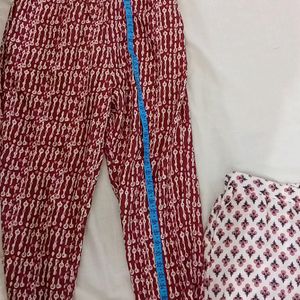 Salwar Pants Set Of 2 (Freesize Maximum Upto Xxl)