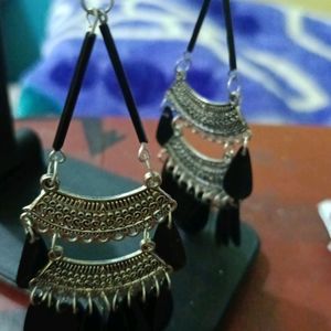 Black jaipuri Earrings