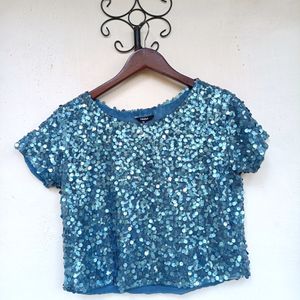 Westside Noun Sequin Top