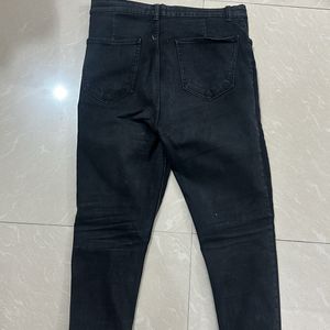 High Waist Stretchable Black Jeans