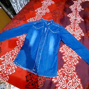 Denim Shirt Top