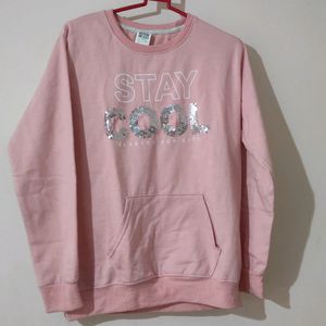 Peach Sweat Shirt.