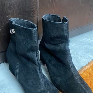 Velvet Black Boots Only Used 3-4 Times