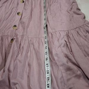 Baby Pink Long  Skirt