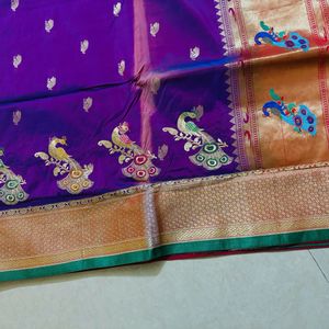 kathpadar paithani saree